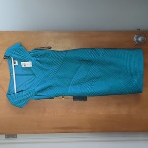 Tadashi Shoji teal bandage dress
